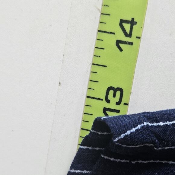 Gypsies & Moondust Medium Pinstripe Sleeveless Jumper Pockets Wide Leg Flowy - Picture 16 of 16